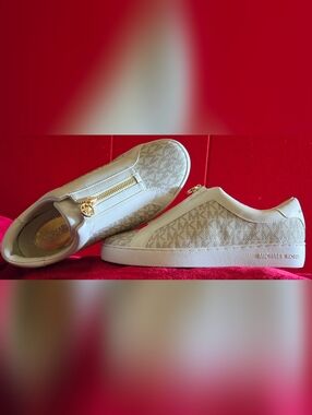 MK Zip Up Tennis Shoes W/ Gold Zip. BN No Box. These Were a gift so tags removed
